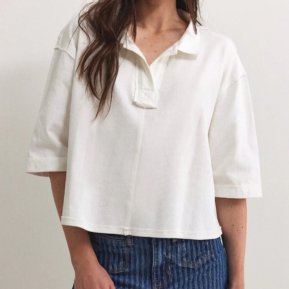 FREE PEOPLE DENMARK POLO, SMALL NWOT - Picture 1 of 6